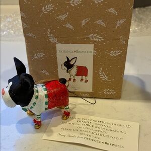Patience Brewster Boston Terrier Ornament